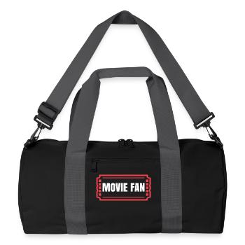 Kino Theater Streaming Movies Filmabend Statement - Recycelte Duffel Bag - Schwarz/Graphitgrau - Vorne