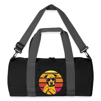 Sunhound Retro Shade - Recycled Duffel Bag - black/graphite grey - Front
