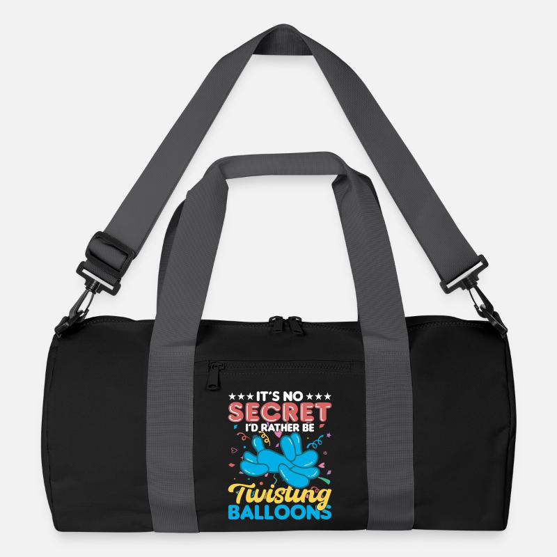 Balloon Twisting Design - Recycled Duffel Bag - black/graphite grey