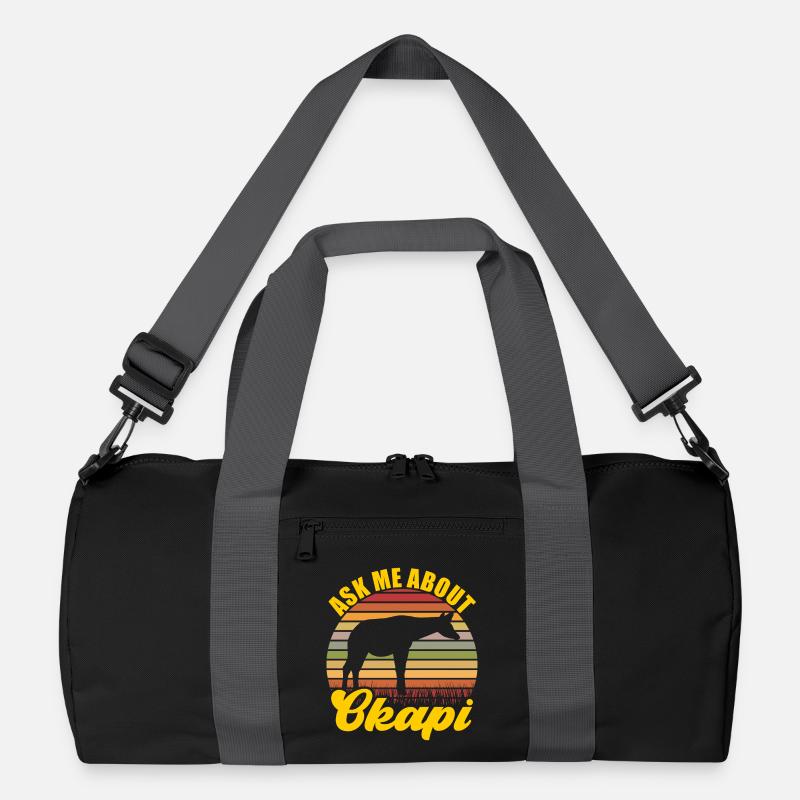 Okapi in der Wildnis entdecken Recycelte Duffel Bag