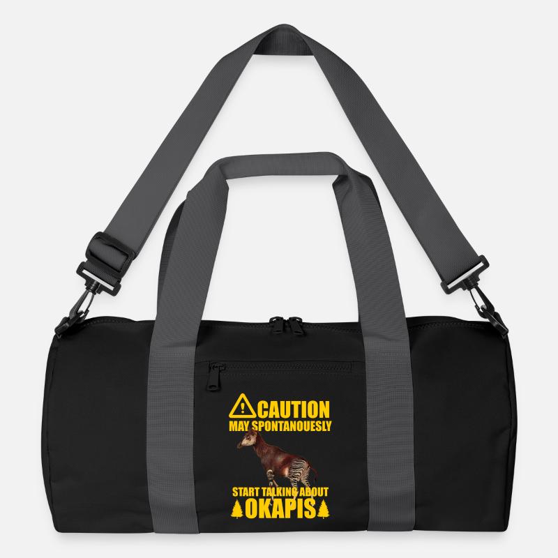 Okapi the Forest Whisperer Recycled Duffel Bag