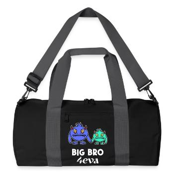 Déclaration de frère et de sœur Brother Heart Bro Big Brother - Sac de sport recyclé - noir/gris graphite - Devant