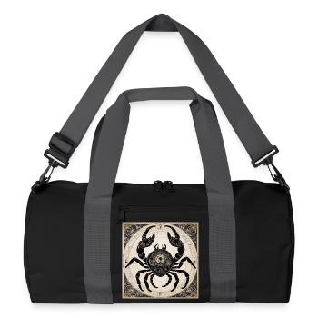 Zodiac Cancer - Recycled Duffel Bag - black/graphite grey - Front