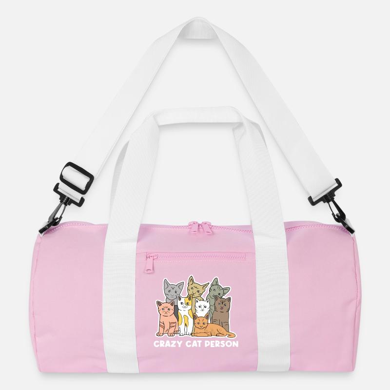 Cat Statement Stuffed Animal Pets Pet Recycled Duffel Bag