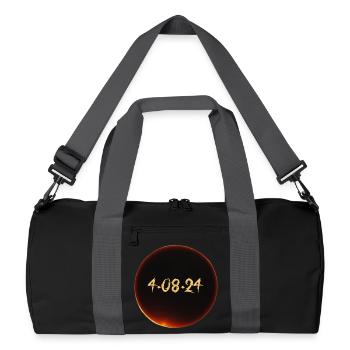 Solar Eclipse 2024 - Recycled Duffel Bag - black/graphite grey - Front