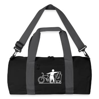 Naturschutz Umweltschützer Umwelt Umweltfreundlich - Recycelte Duffel Bag - Schwarz/Graphitgrau - Vorne