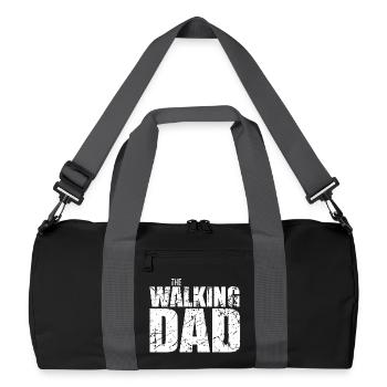 The Walking Dad - Recycled Duffel Bag - black/graphite grey - Front