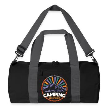 Aventures en plein air - Équipement de camping - Sac de sport recyclé - noir/gris graphite - Devant