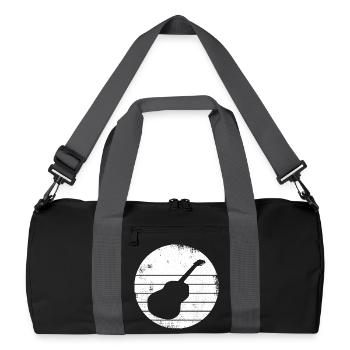 Croquis de guitare - Sac de sport recyclé - noir/gris graphite - Devant