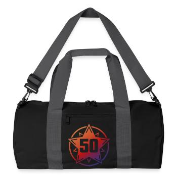 Super Star 50 - Recycelte Duffel Bag - Schwarz/Graphitgrau - Vorne