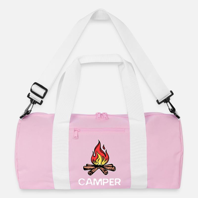 Campfire Saying Camper Camping Campsite Recycled Duffel Bag