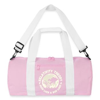Relativity Theory - Good Luck and Bad Luck - Recycled Duffel Bag - pink/white - Front