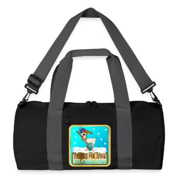 WINTER CHICKEN - THANKS FOR SNOW PLOWING - Recycled Duffel Bag - black/graphite grey - Front