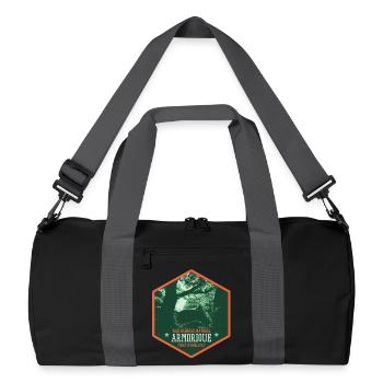 Huelgoat Forest in Armorica: Mystical Nature - Recycled Duffel Bag - black/graphite grey - Front