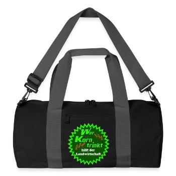 Grain , Party , Wheat Grain ,Agriculture (25) - Recycled Duffel Bag - black/graphite grey - Front