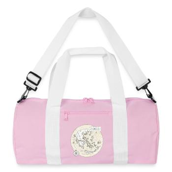 Carte Vintage de la Grèce - Sac de sport recyclé - rose/blanc - Devant