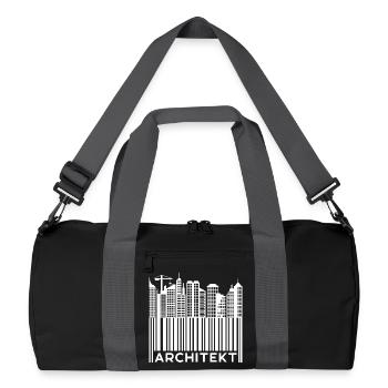 Architekt Spruch Job Vorgesetzter Beruf Karriere - Recycelte Duffel Bag - Schwarz/Graphitgrau - Vorne
