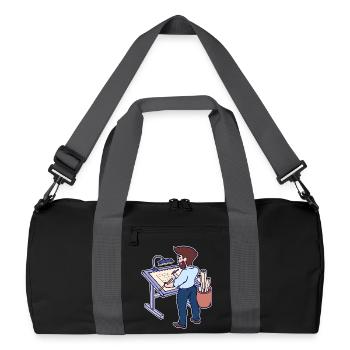 Project Manager Career Work Job Earn Money - Recycled Duffel Bag - black/graphite grey - Front