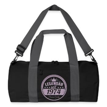 Legendär seit 1974 - Recycelte Duffel Bag - Schwarz/Graphitgrau - Vorne