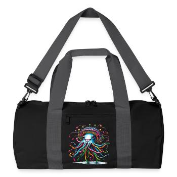 Méduse Chapeau Méduse Animaux Tendance 2024 Coloré - Sac de sport recyclé - noir/gris graphite - Devant