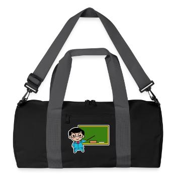 Lehrer Job Angestellter Erfolg Vorgesetzter Arbeit - Recycelte Duffel Bag - Schwarz/Graphitgrau - Vorne