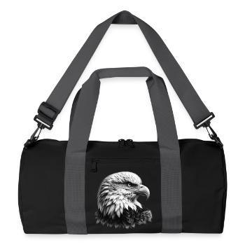 Pygargue à tête blanche - Sac de sport recyclé - noir/gris graphite - Devant
