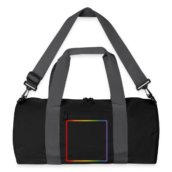 Rainbow Frame LGBT DEMO - Recycled Duffel Bag - black/graphite grey - Front