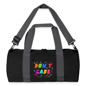La détente n’a pas d’importance déclaration Je m’en fiche attitude - Sac de sport recyclé - noir/gris graphite - Devant
