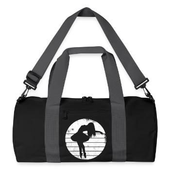 Croquis de fille de ballet - Sac de sport recyclé - noir/gris graphite - Devant