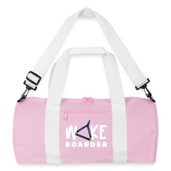 Wellenreiten Kitesurfer Statement Wakeboard - Recycelte Duffel Bag - Rosa/Weiß - Vorne