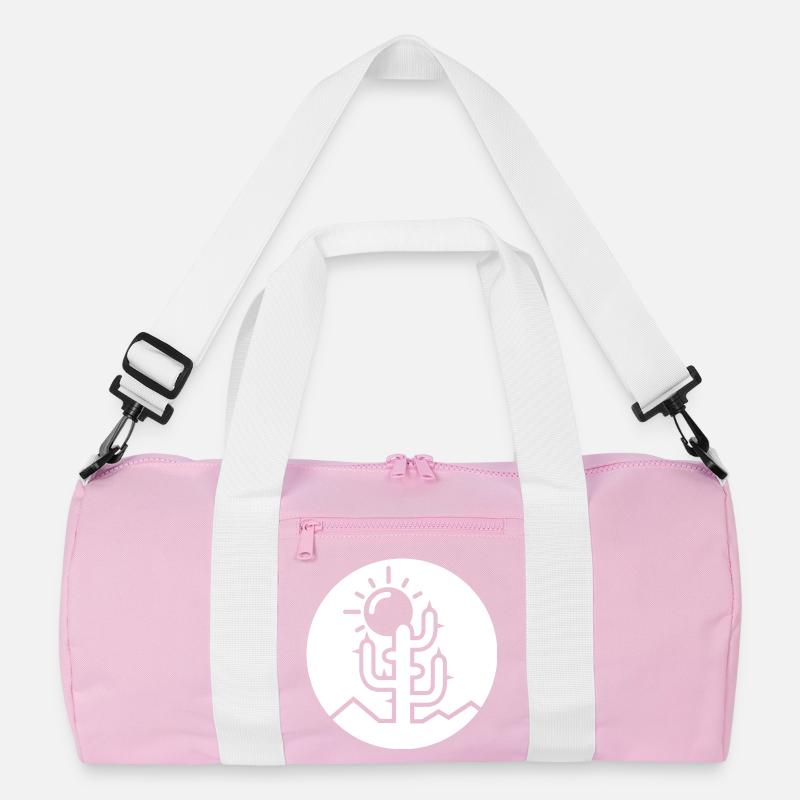 cactus logo desert minimal flat design icon icon Recycled Duffel Bag