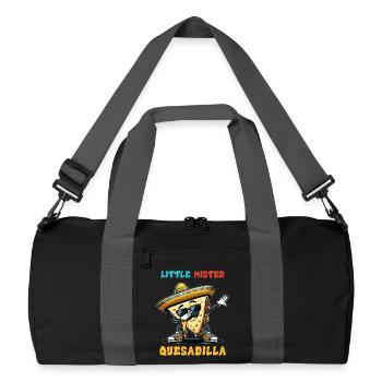 Little Mister Quesadilla Food Dabbing Mexico - Recycled Duffel Bag - black/graphite grey - Front