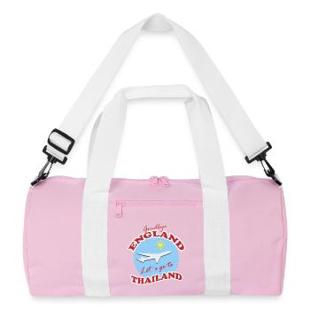Thaïlande Voyage Adieu Conception d’Avion - Sac de sport recyclé - rose/blanc - Devant