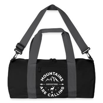 Les montagnes vous appellent - Aventure en plein air - Sac de sport recyclé - noir/gris graphite - Devant