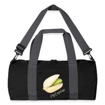 Pistachio with shell and pit - Recycled Duffel Bag - black/graphite grey - Front