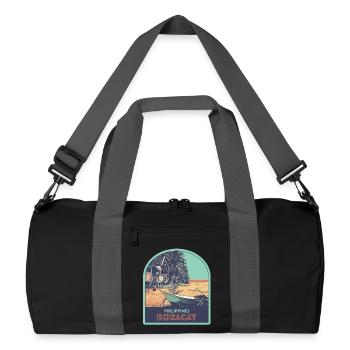Paradis sur Terre : Boracay, Philippines - Sac de sport recyclé - noir/gris graphite - Devant