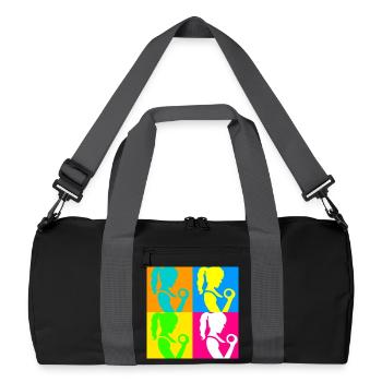 Popart Sportliche Damen - Recycelte Duffel Bag - Schwarz/Graphitgrau - Vorne