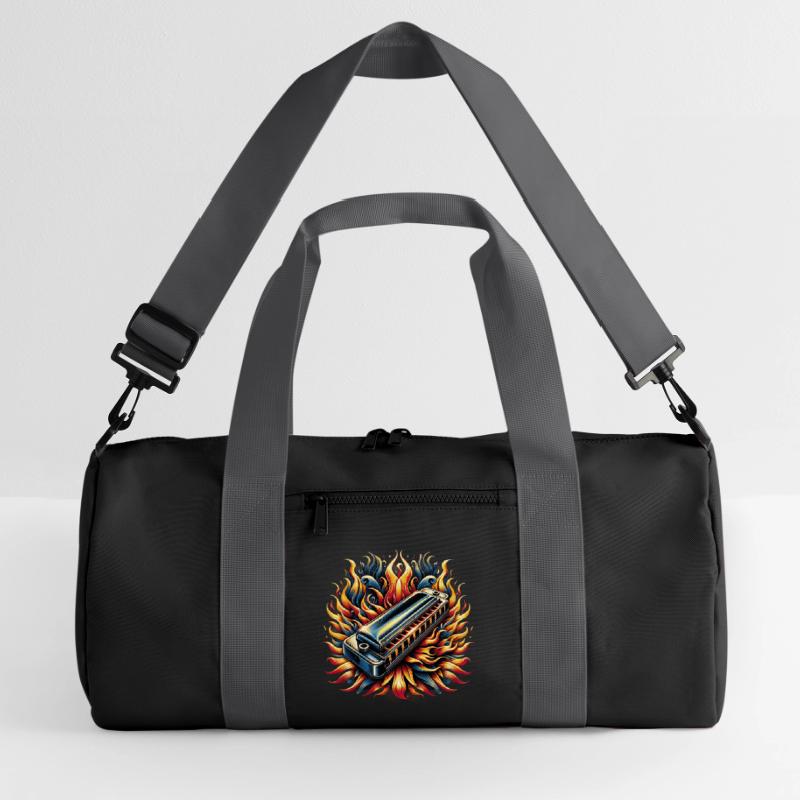 Harmonica abstract design Recycled Duffel Bag