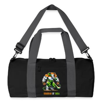 Inde Drapeaux nationaux des éléphants - Sac de sport recyclé - noir/gris graphite - Devant