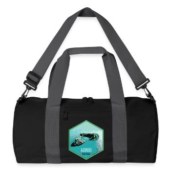Illustration Volcanic islets, Azores - Recycled Duffel Bag - black/graphite grey - Front