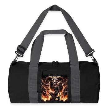 Groupe de heavy metal féminin en enfer - Sac de sport recyclé - noir/gris graphite - Devant