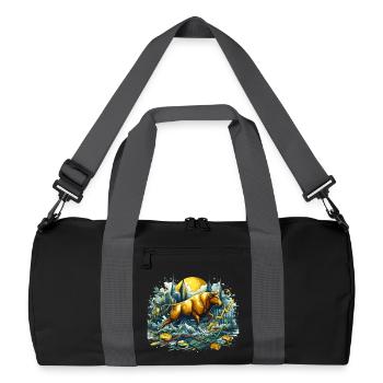 Finance Actions Taureau Or Wall Street Cadeau - Sac de sport recyclé - noir/gris graphite - Devant