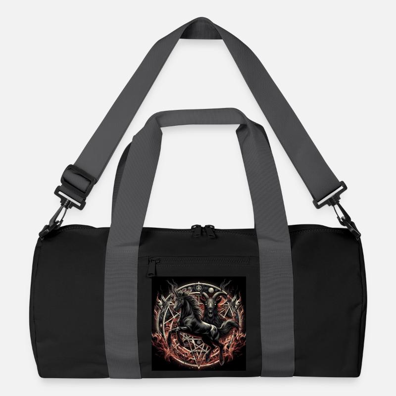 Satanisches Pferd Recycelte Duffel Bag