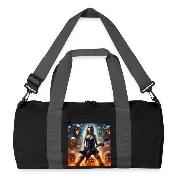Hell dominated by heavy metal - Recycled Duffel Bag - black/graphite grey - Front