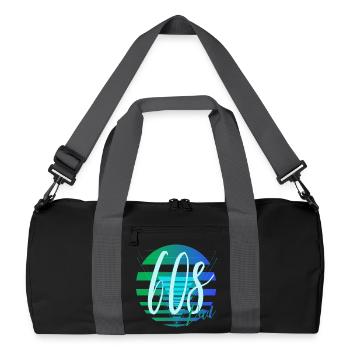 Papa des années 60 – Design rétro de papa - Sac de sport recyclé - noir/gris graphite - Devant