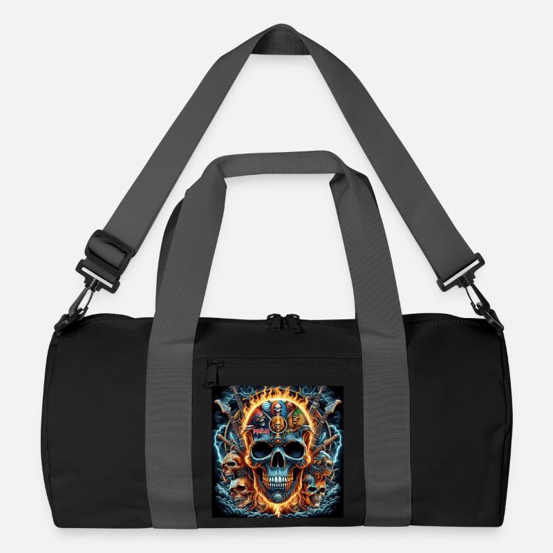 Heavy Metal Schädel Recycelte Duffel Bag