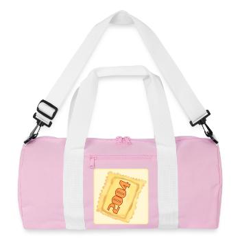 ANNIVERSAIRE 2004 RAVIOLI DUMPLINGS - Sac de sport recyclé - rose/blanc - Devant
