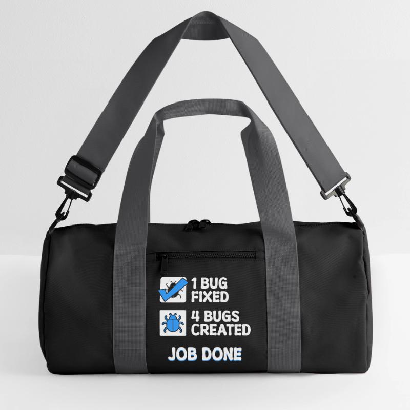 Correction de bugs Bugs de développeur Déclaration de code Informatique Sac de sport recyclé