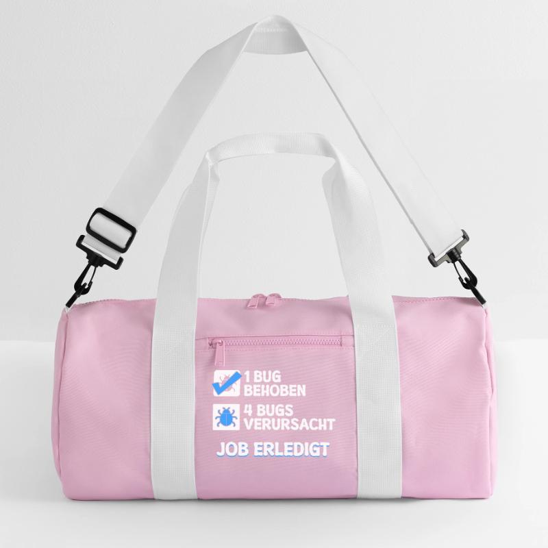 Developer Coden Skripting Bugs Debug Bugfixing Recycled Duffel Bag