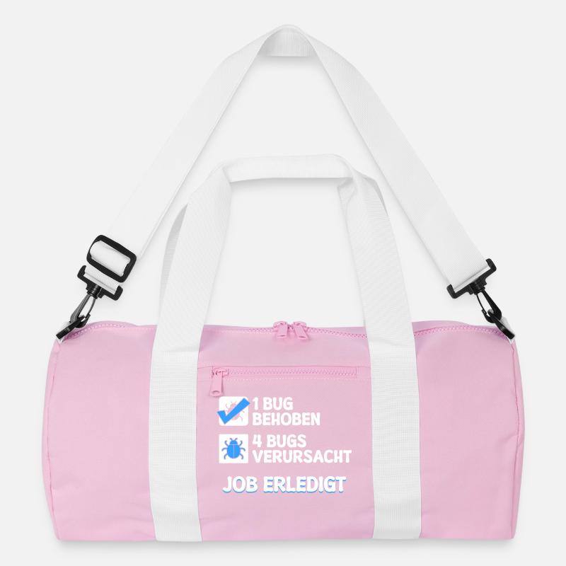 Developer Coden Skripting Bugs Debug Bugfixing Recycelte Duffel Bag